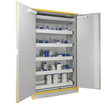 2 Door Tall Safety Cabinet Type 30 With 5 Sliding Drawers Trionyx
